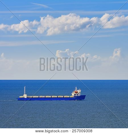 Image Of Container Ship In The Black Sea