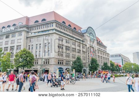 Berlin, Germany - August 18, 2018: Kaufhaus Des Westens Or Kadewe Department Store Of The West.