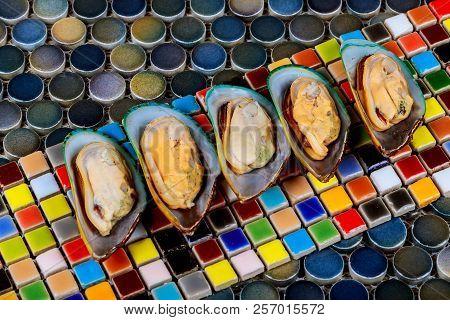 Fresh Mussels Ready To Cooking Mussels Are Ready To Eat