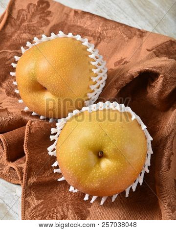 Apple Pears Are Becoming Very Popular In The Us.  They Are Also Know As Asian Pears, Chinese Pears, 