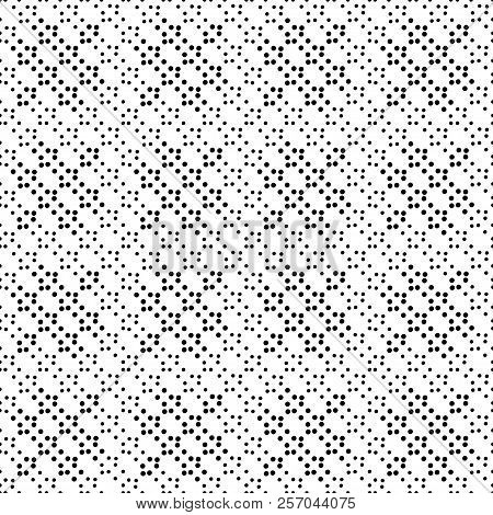 Seamless Vector Pattern, Consisting Of Black Dots Of Different Sizes.