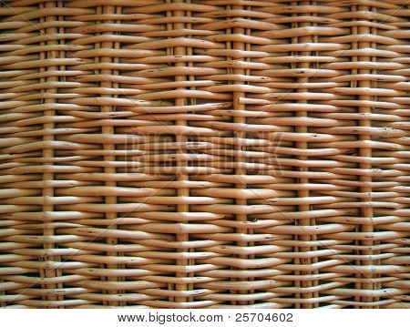 Wicker basket. Background.