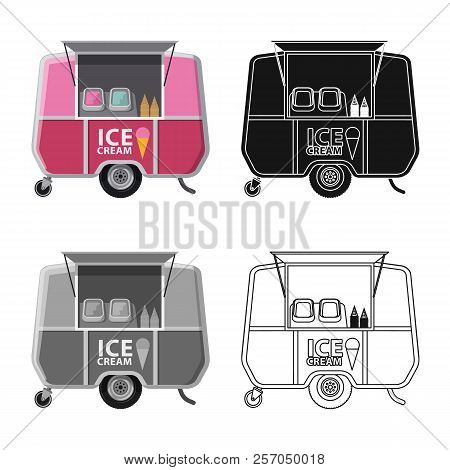Vector Illustration Of Market And Exterior Icon. Collection Of Market And Food Stock Symbol For Web.