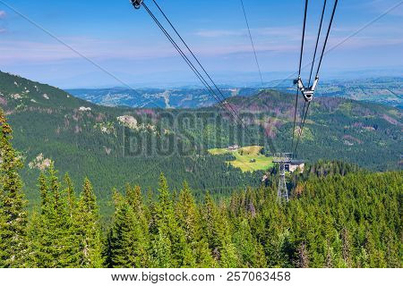 Ride The Cable Car, The Descent Down To The Kasprowy Wierch Poland