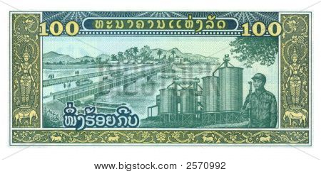 100 Kip Bill i Laos