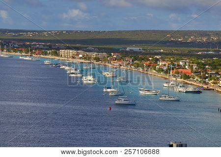 Downtown Views Of The Town Of Kralendijk, Bonaire