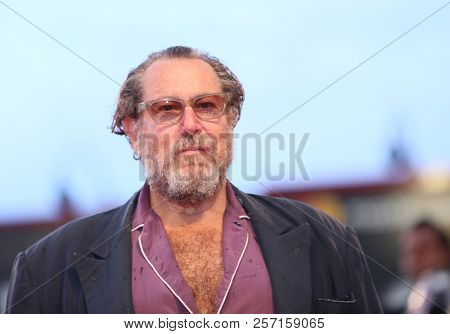 Julian Schnabel walks the red carpet ahead of the 'At Eternity's Gate' screening during the 75th Venice Film Festival at Sala Grande on September 3, 2018 in Venice, Italy. 