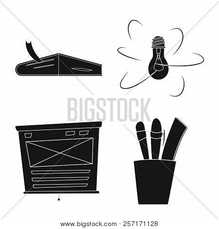 Vector Illustration Of Education And Learning Icon. Set Of Education And School Vector Icon For Stoc