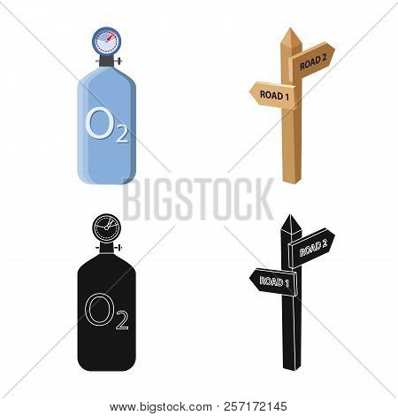 Vector Illustration Of Alpinism And Peak Logo. Set Of Alpinism And Camp Vector Icon For Stock.