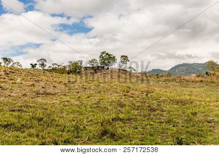Copan Town, Copan, Honduras. February 2018. A Typical View Of The Countryside Around Copan Town In H
