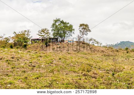 Copan Town, Copan, Honduras. February 2018. A Typical View Of The Countryside Around Copan Town In H