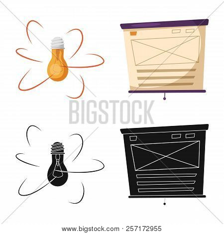Vector Illustration Of Education And Learning Icon. Set Of Education And School Vector Icon For Stoc