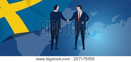 Sweden Swedish International Partnership. Diplomacy Negotiation. Business Relationship Agreement Han