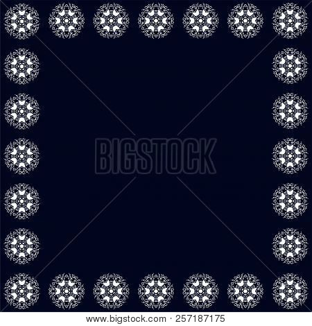 Beautiful Vintage Circular Pattern Of Indian, Floral Round