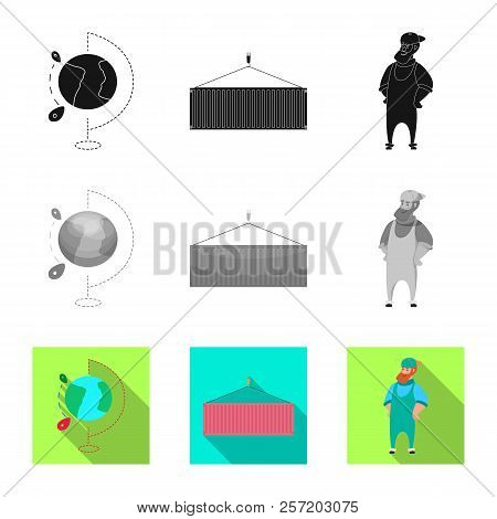 Isolated Object Of Goods And Cargo Icon. Collection Of Goods And Warehouse Stock Vector Illustration