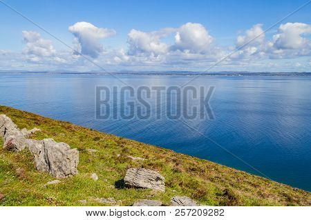 Galway Bay With Clouds Reflection