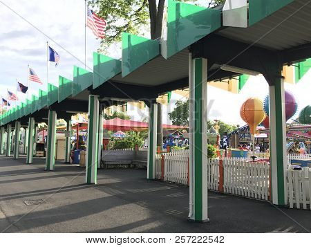 Rye, Ny - Jun 3: Playland Park In Rye, New York, As Seen On Jun 3, 2018. The Park Was Built In 1928.