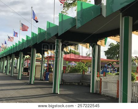 Rye, Ny - Jun 3: Playland Park In Rye, New York, As Seen On Jun 3, 2018. The Park Was Built In 1928.