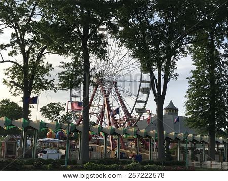 Rye, Ny - Jun 3: Playland Park In Rye, New York, As Seen On Jun 3, 2018. The Park Was Built In 1928.