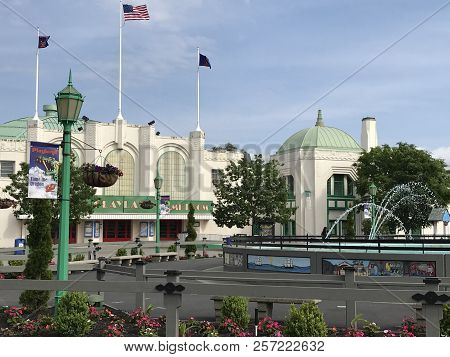 Rye, Ny - Jun 3: Playland Park In Rye, New York, As Seen On Jun 3, 2018. The Park Was Built In 1928.