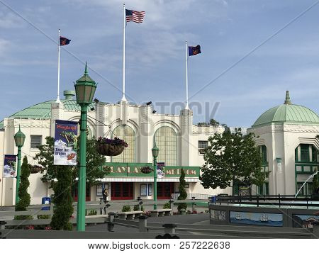Rye, Ny - Jun 3: Playland Park In Rye, New York, As Seen On Jun 3, 2018. The Park Was Built In 1928.