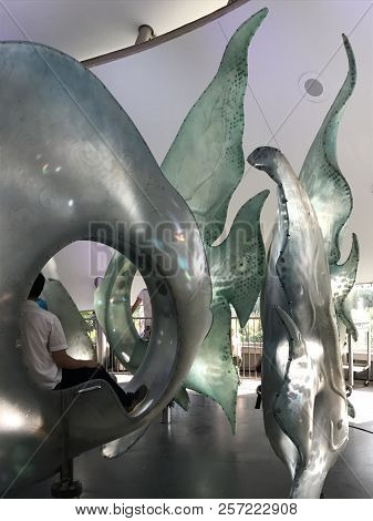 New York, Ny - Jun 9: The Seaglass Carousel At The Battery Park In New York, As Seen On Jun 9, 2018.