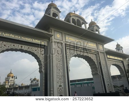 Delhi, India - Jun 28: Gurudwara Bangla Sahib In Delhi, India, As Seen On Jun 28, 2018. It Is Known 