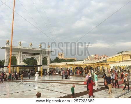 Delhi, India - Jun 28: Gurudwara Bangla Sahib In Delhi, India, As Seen On Jun 28, 2018. It Is Known 