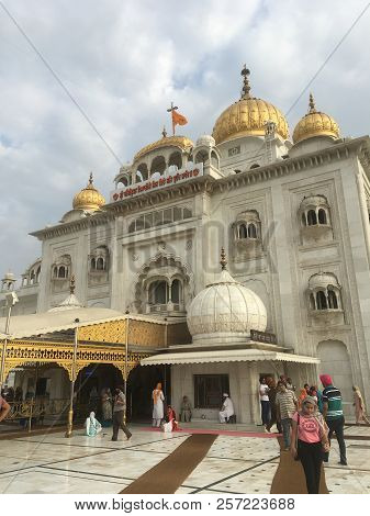 Delhi, India - Jun 28: Gurudwara Bangla Sahib In Delhi, India, As Seen On Jun 28, 2018. It Is Known 