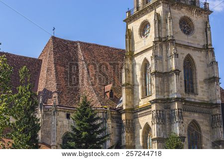 Exterior Of St. Michaels Church In Cluj-napoca, Romania