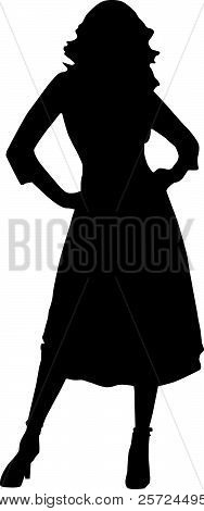 Silhouette mode flickor