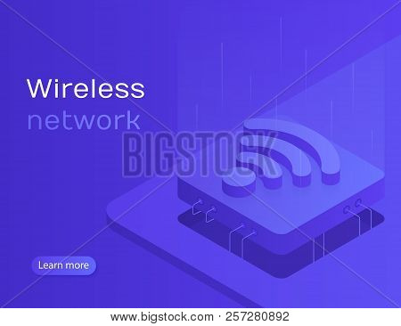 Iot Online Synchronization And Connection Via Smartphone Wireless Technology. Wireless Network. Mode