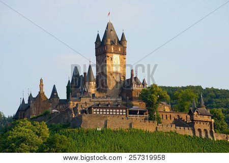Reichsburg Cochem. Historic European Castle - Cochem, Germany.