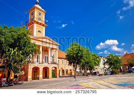 Town Of Sombor Square And Architecture View, Vojvodina Region Of Serbia