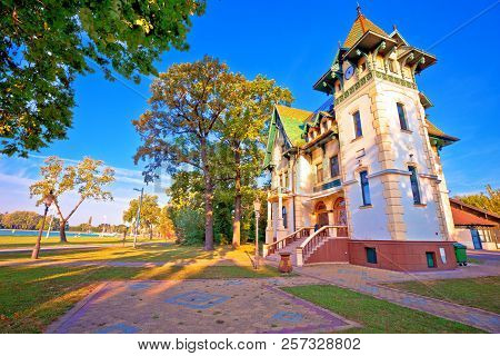 Palic Lake Waterfront Near Subotica Historic Architecture View, Vojvodina Region Of Croatia
