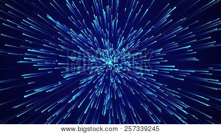 Abstract Circular Speed Background. Starburst Dynamic Lines Pattern. Abstract Data Flow Background.