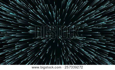 Abstract Circular Speed Background. Starburst Dynamic Lines Pattern. Abstract Data Flow Background.