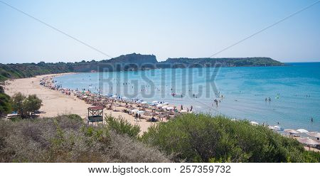 A Turtle Beach Gerakas At Island Zakynthos.