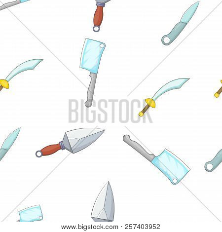 Weaponry Pattern. Cartoon Illustration Of Weaponry Pattern For Web