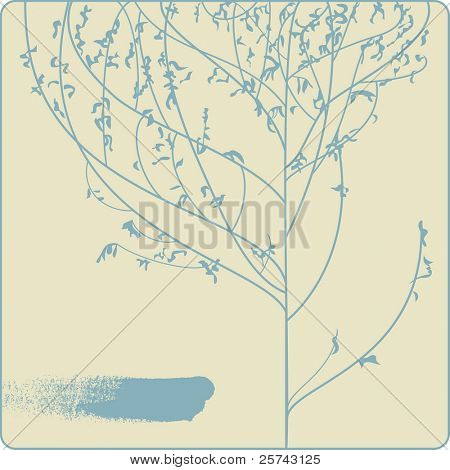 Floral Hintergrund mit einem Platz für Ihren Text vektor