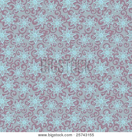 abstrakte nahtlose Muster mit Blumen