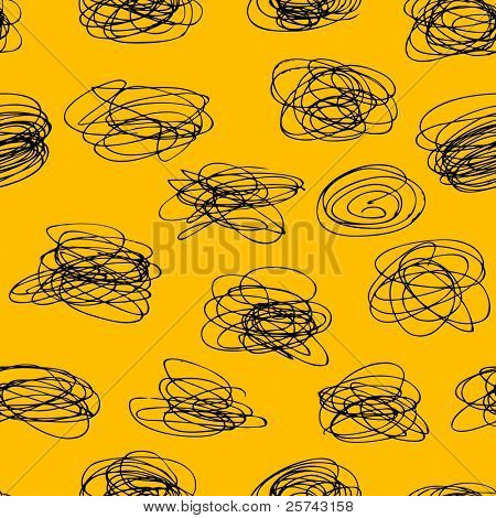 Abstract seamless Pattern mit Kritzeleien