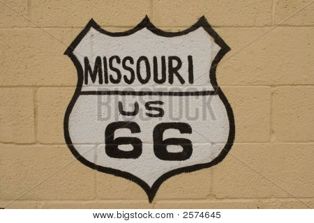 Signo de Missouri Route 66