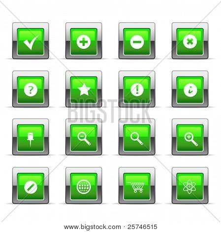 Глянцевый web значок