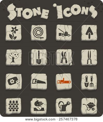 Landscape Design Web Icons For User Interface Design