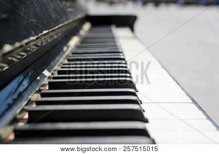 Old Piano On The Street Available For Passers By