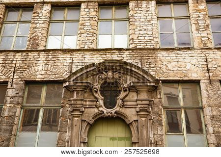 Fragment Of Ghent City Hall In Belgium.