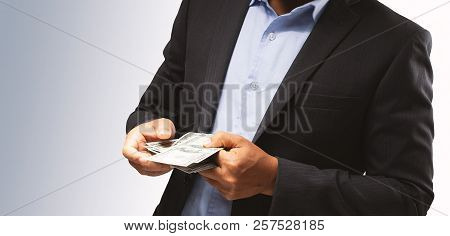 Businessmen Are Filing For Investment Cash.the Stock Market