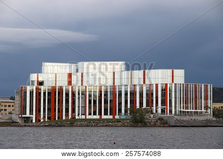 Jonkoping, Sweden - August 25, 2018: Culture House Spira (kulturhuset Spira) In Jonkoping, Sweden. T