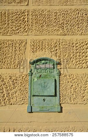 An Old Postbox In A Stone Wall In The Historic Hill Village Of Casso In Friuli Venezia Giulia, North